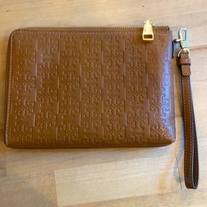 Tory Burch Brown Wristlet